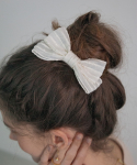 메리모티브(MERRYMOTIVE) Stripe mesh ribbon hairpin (3color)