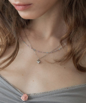 메리모티브(MERRYMOTIVE) Pastel cream ball layered surgical chain necklace