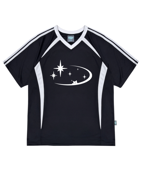 MUSINSA | VIDEO JOCKEY Star Sea Sports T-shirt [Black]