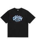 그리쉬(GRISH) 슬라임 로고 티셔츠 블랙