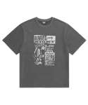그리쉬(GRISH) 90S 락스타 피그먼트 티셔츠 블랙차콜