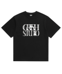 그리쉬(GRISH) 하프톤 3D 로고 티셔츠 블랙