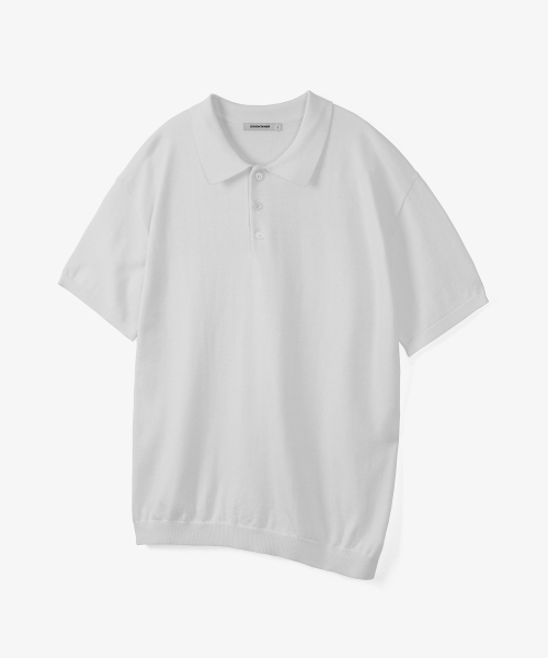 Легкий трикотажный поло (WHITE)