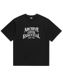 그리쉬(GRISH) 아카이브 에센셜 로고 티셔츠 블랙