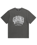 그리쉬(GRISH) 시그니쳐 블러 피그먼트 티셔츠 블랙차콜