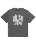 그리쉬(GRISH) 러프블러 피그먼트 티셔츠 블랙 차콜