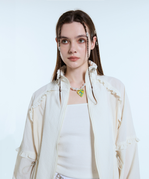 L11 FRILL WINDBREAKER(кремовый)