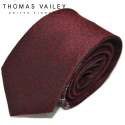 토마스 베일리(THOMAS VAILEY) 실크넥타이-쉐이드 와인 7.5cm