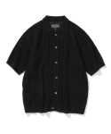 유니폼브릿지(UNIFORM BRIDGE) crochet s/s knit cardigan black
