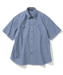 OG chambray s/s shirt 4.5oz blue rinsed