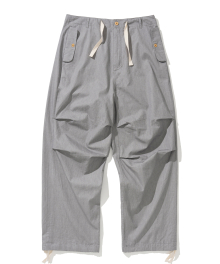 chambray military pants 4.2oz grey rinsed