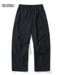 유니폼브릿지(UNIFORM BRIDGE) AE open string nylon pants black