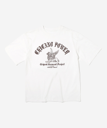Washed Griffin Tee White
