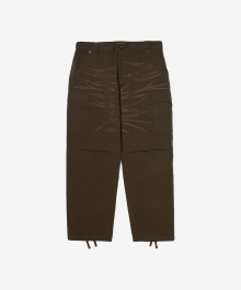 Cosmo Cotton Stitch Pants Brown