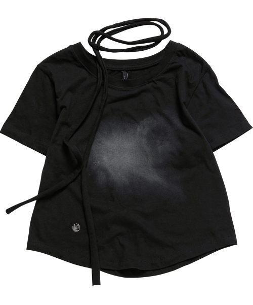 【FLARE UP】Vanish Tie Scarf T-Shirt /追跡付 MUSINSA | FLAREUP Vanish Tie Scarf T-Shirt (FL-114_White)
