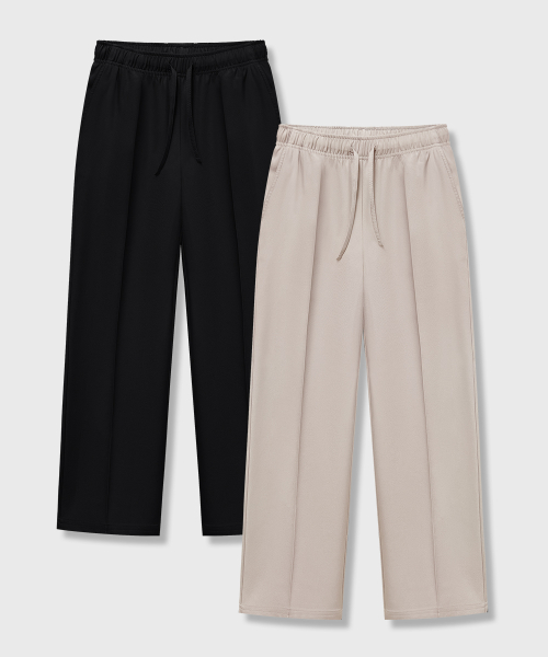 [2PACK] Свободные брюки на резинке_4COLOR