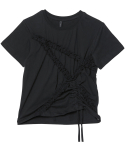 플레어업(FLAREUP) Diagonal Strap T-shirt (FL-121_Black)