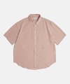Draped Linen Tencel S/S Shirt Soft Peach