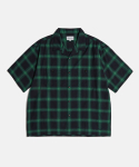 에스피오나지(ESPIONAGE) 2 Pocket S/S Work Shirt (Ombre) Ombre Green