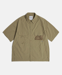 에스피오나지(ESPIONAGE) Multi Pocket Outdoor Shirt Golden Beige