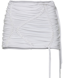 Handmade Twisted Skirt (FL-236_White)