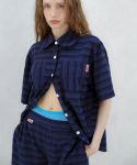 프랭클리(FRANKLY) Lace Short Pajama Set , Dark Navy
