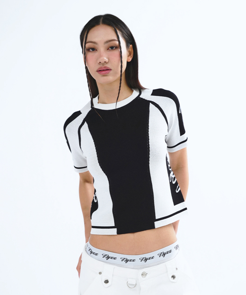 SPORT STRETCH KNIT TOP чёрный