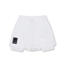 Nylon Stretch Cargo Pocket Shorts (for Women)_G5PAM24541WHX