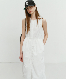 STRING SLEEVELESS DRESS WHITE_UDDR4B221WT