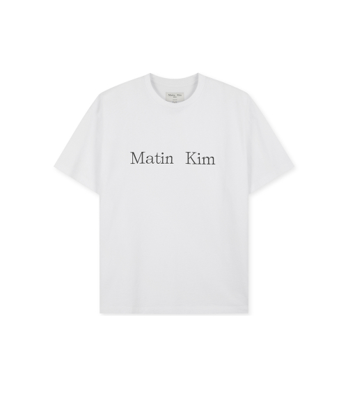 MATIN KIM LOGO TOP IN белый