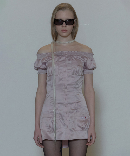 스컬프터(SCULPTOR) Ethereal Satin Dress Pale Purple - 사이즈