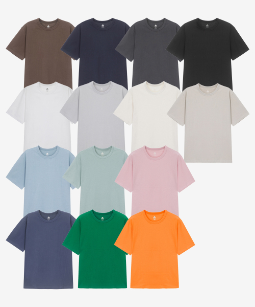 [2PACK] Футболки UNI Relaxed Fit, 16s Cotton (14 цветов) LATS0109