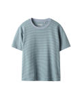 W Soft Stripe 1/2 T-Shirt Evergreen