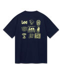 리(LEE) 리 아카이브 그래픽 티셔츠 네이비