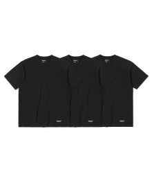 3 TAGLESS T-SHIRTS Black
