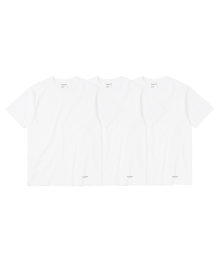 3 TAGLESS T-SHIRTS White