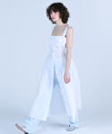 워브먼트(WOVEMENT) Fresh Cream Layer Dress White WBDSOP001WH