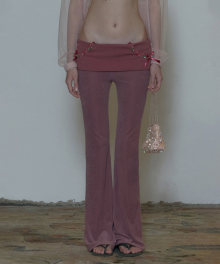 Rosy Terry Pants Purple