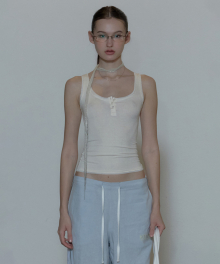 Button Mesh Trim Top Raw