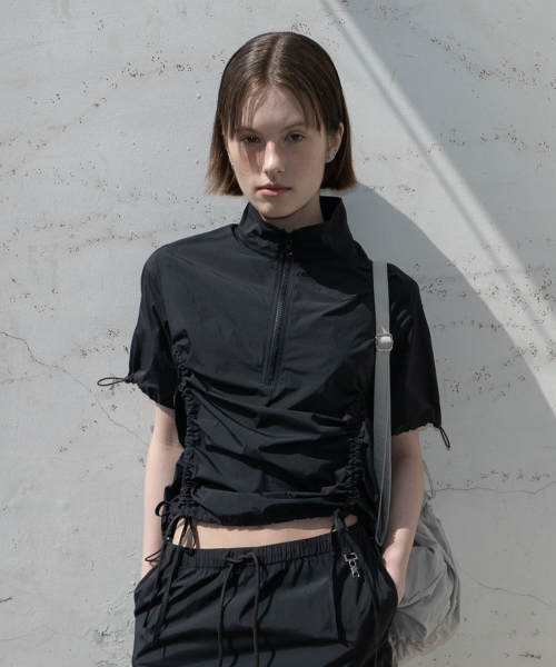Анорак New Daily со сборками Black