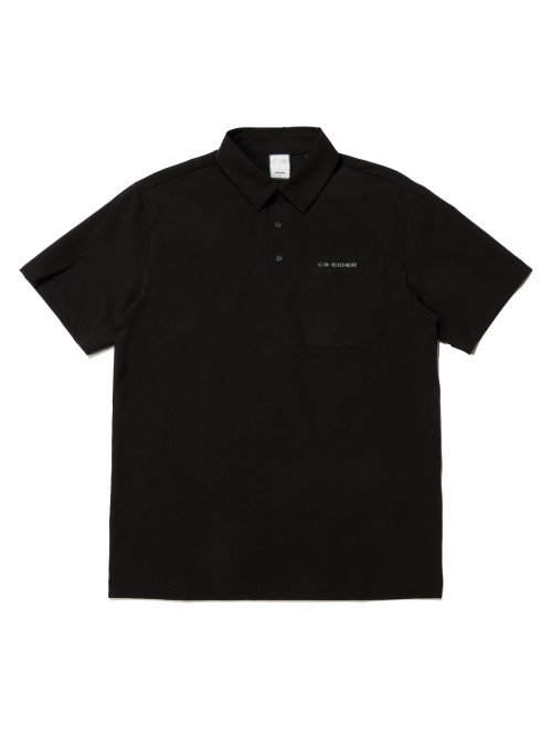 Essential(Essential)Fuse карман мужской короткий рукав поло tshirt_Black