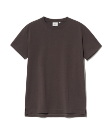 [PREMIUM COTTON] WOMENS GIZA COTTON T-SHIRT DARK BROWN