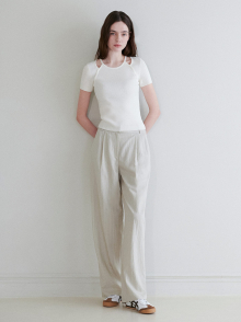 Two-Tuck Wide Pants in Mint VW4ML175-31