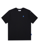 누프에블루(NEUFETBLEU) NEB blue shine logo tee (black)