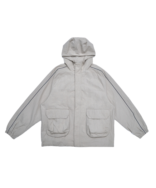 와일드락() CN 오로라 파이핑 빅 포켓 자켓_라이트그레이 상품 이미지