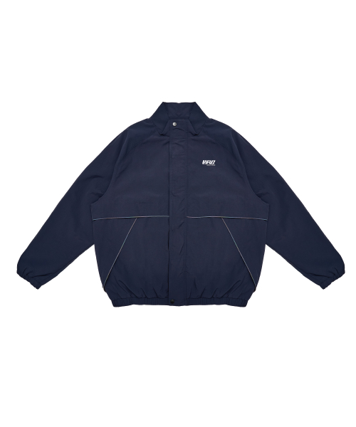 와일드락() 절개 파이핑 스탠에리 자켓_네이비 상품 이미지