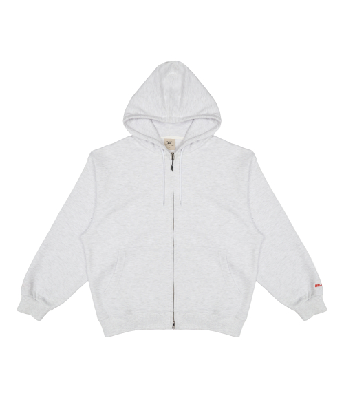 와일드락() 로고 베이직 스웻 후드집업_멜란지 상품 이미지