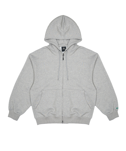 와일드락() 로고 베이직 스웻 후드집업_다크그레이 상품 이미지