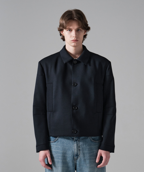 Короткая куртка минимал (Navy)