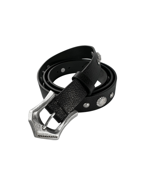 이우가마카라스 Studded Bumpy Buckle Belt (Type B)